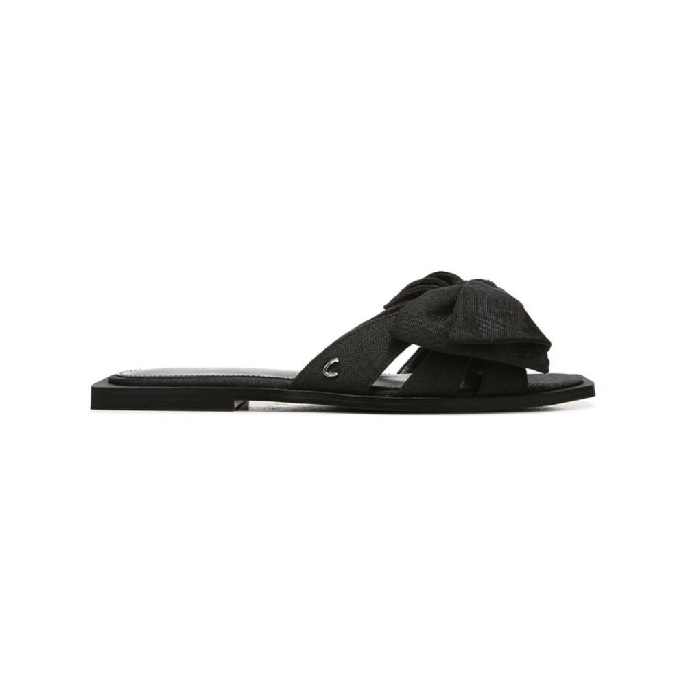 NWT CIRCUS NY Womens Black Cut Outs Idalis Toe Block Heel Slip On Sandals 6.5 M - Picture 3 of 5